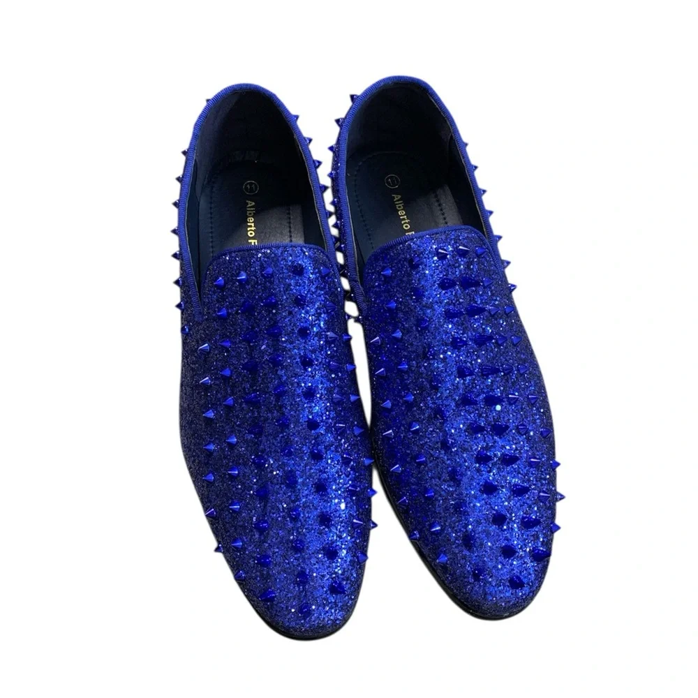 Alberto Fellini Men blue Loafers - Picture 1 of 12